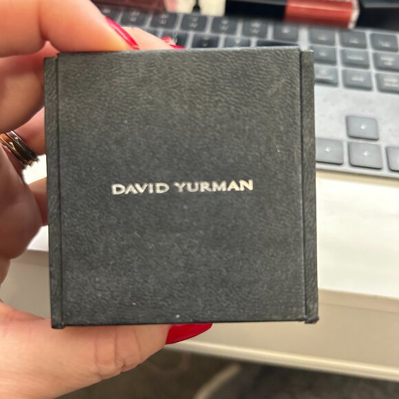 David Yurman Crossover Ring Sterling Silver with 14K Yellow Gold, 17mm, 7 row - Picture 4 of 4